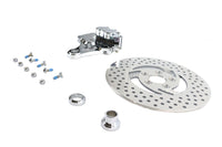 HARLEY Chrom Hinterrad 4-Kolben Bremssattel und 11-1/2 Zoll Bremsscheiben-Kit, passend für 1987-1999 FXST, 1987-1999 FLST,