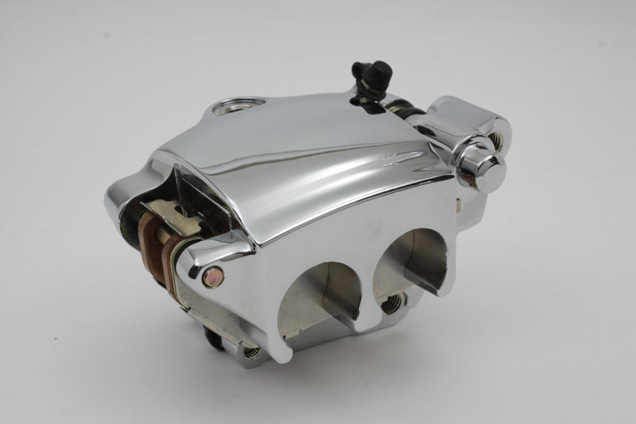 HARLEY Chrom 4 Kolben Vorderradbremssattel linke Seite passend für 2007-2013 XL, 883C 2007-2013 XL, 883L 2007