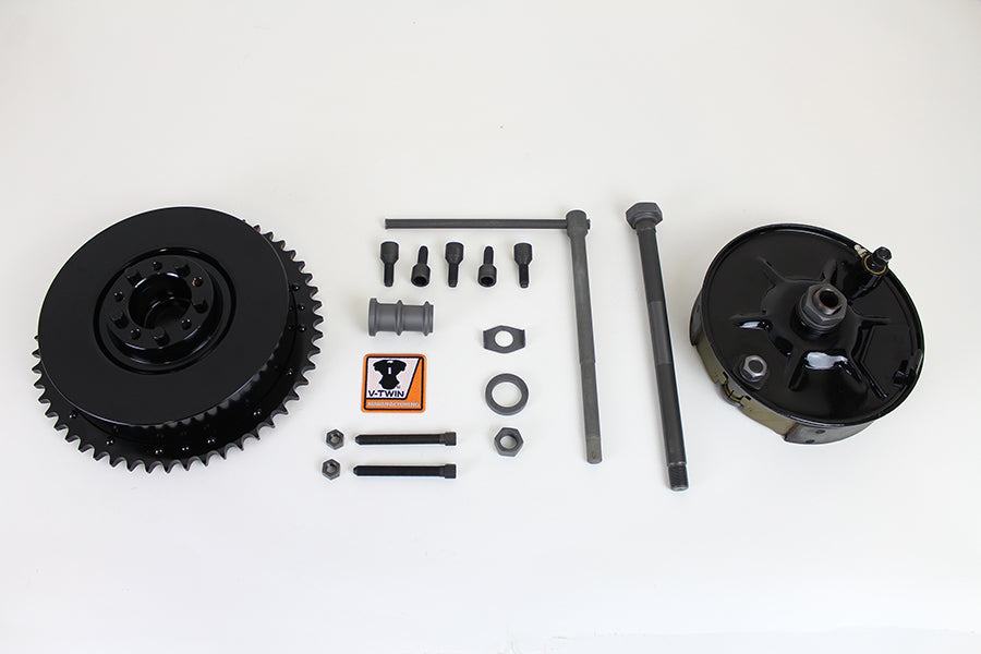 HARLEY Hintere mechanische Bremstrommel Kit Passt für 1936-1952 EL, 1941-1957 FL,
