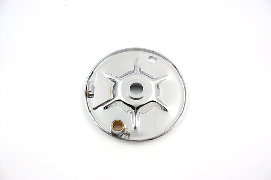 HARLEY Rear Brake Backing Plate Chrome fits 1936-1940 EL,   1941-1957 FL,   1937-1948 UL,