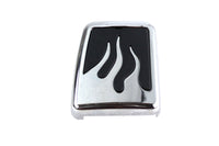 HARLEY Bremspedalauflage mit Flammen-Design passend für FXST ab Bj. 1984, FXDWG 1991-2017,