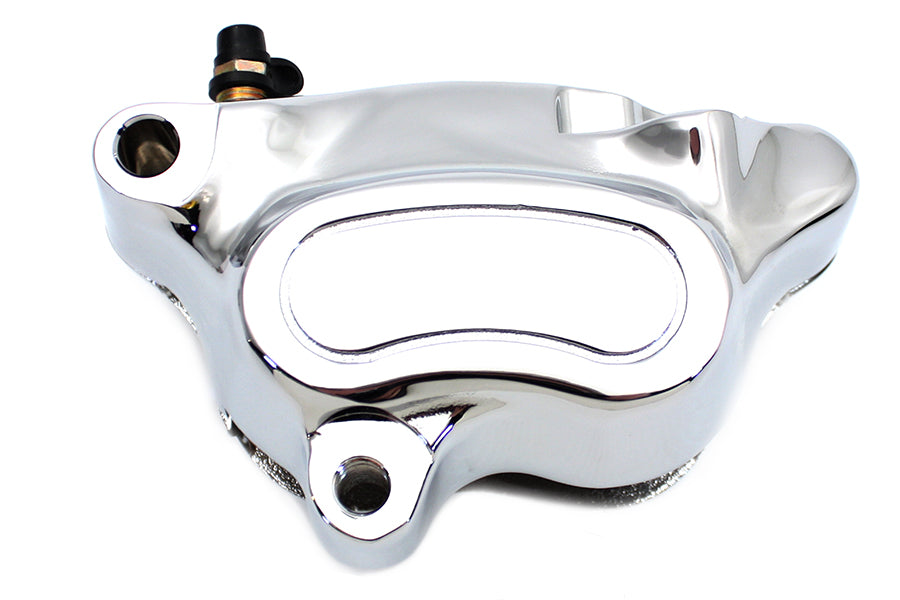 HARLEY Chrom Vorderer 4-Kolben-Bremssattel Links, passend für 2008-2014 FXSTC, 2008-2014 FXST, 2008-2014 F