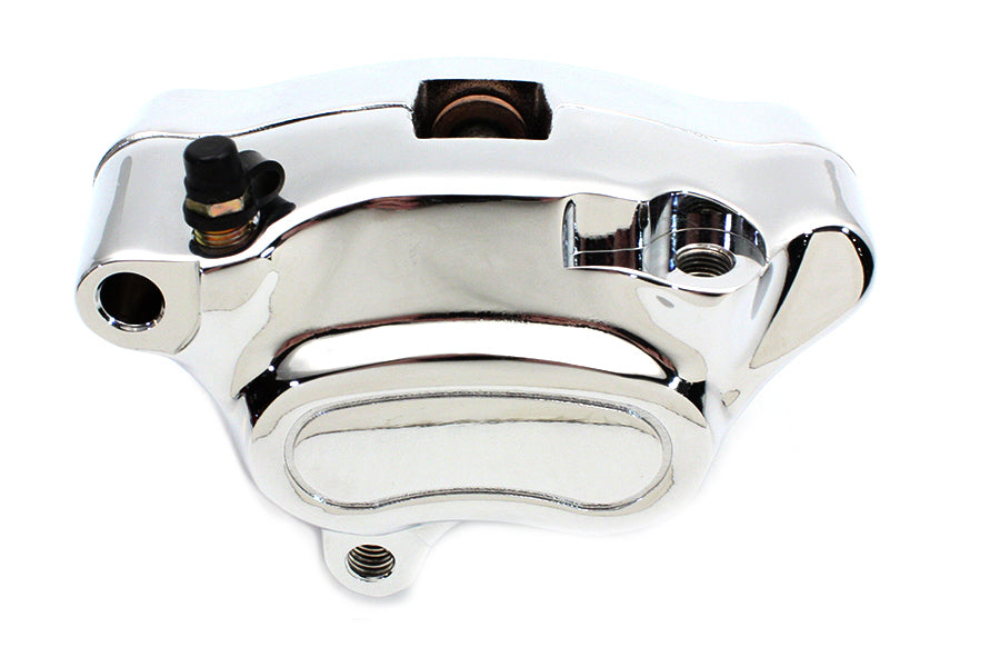 HARLEY Chrom Vorderer 4-Kolben-Bremssattel Links, passend für 2008-2014 FXSTC, 2008-2014 FXST, 2008-2014 F