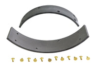 HARLEY Hinterrad Bremsbeläge mit Nieten Passend für 1938-1948 UL, 1938-1940 EL, 1941-1957 FL,