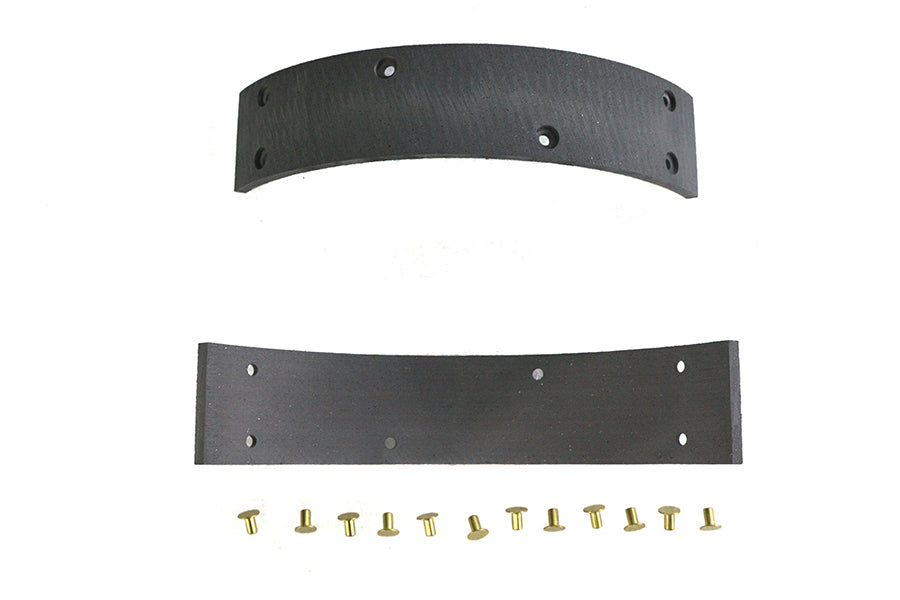 HARLEY Hinterrad Bremsbeläge mit Nieten Passend für 1938-1948 UL, 1938-1940 EL, 1941-1957 FL,