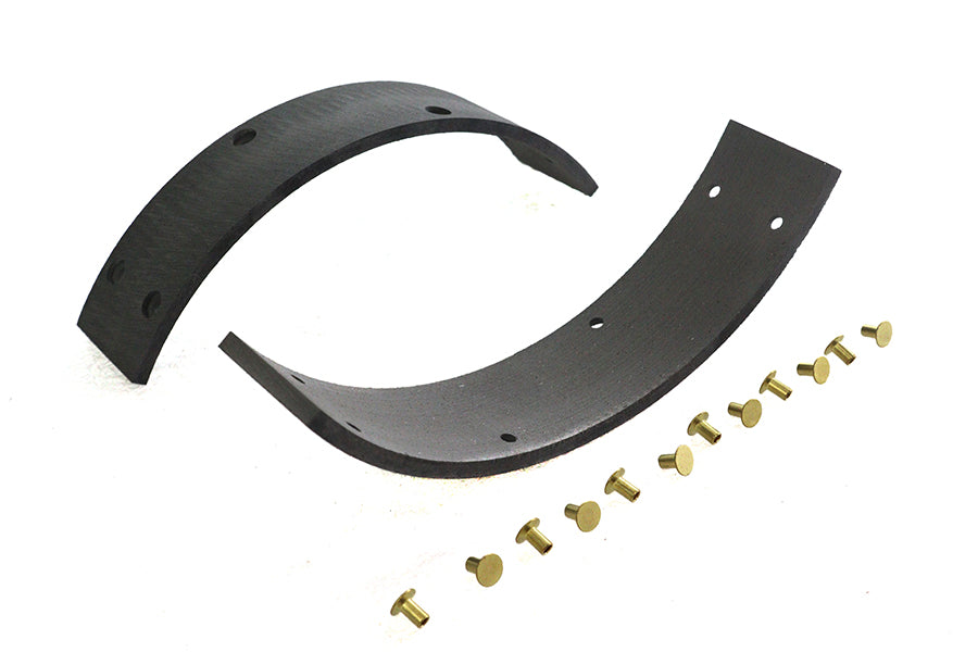 HARLEY Hinterrad Bremsbeläge mit Nieten Passend für 1938-1948 UL, 1938-1940 EL, 1941-1957 FL,