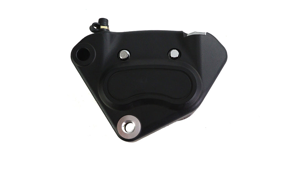 HARLEY Schwarz vorne 4-Kolben-Bremssattel links, passend für 2000–2007 FXST, 2000–2003 XL, 2000–2007 FLST,