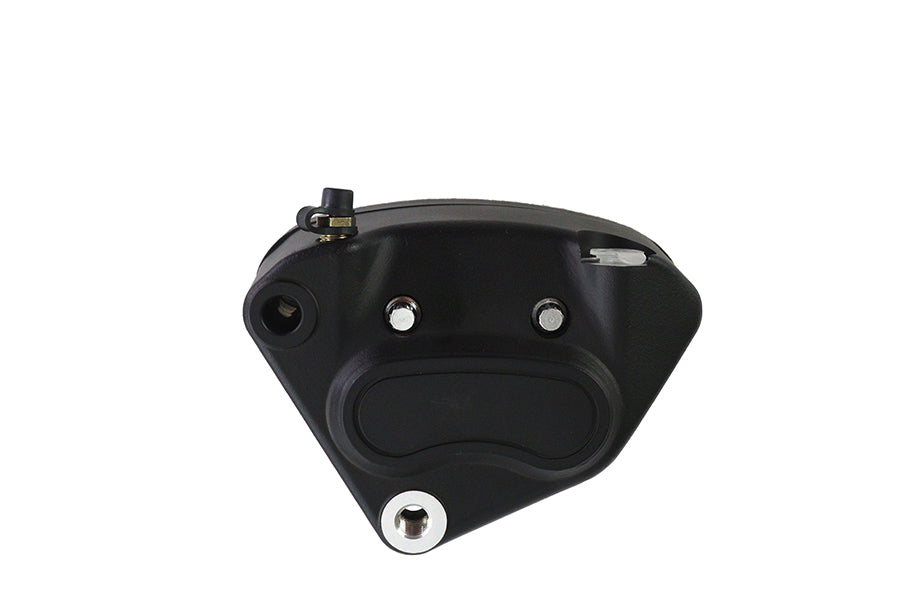 HARLEY Schwarz vorne 4-Kolben-Bremssattel links, passend für 2000–2007 FXST, 2000–2003 XL, 2000–2007 FLST,