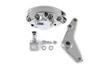 HARLEY Chrom-Bremszange, 1 Kolben, hinten, Bananenform, mit Halterung, passend für 1973-1980 FX, 1973-1980 FL,