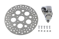 HARLEY Chrom Vorderer Linker Bremssattel und 11-1/2 Zoll Bremsscheiben-Kit Passend für 1984-1999 FXST, 1986-1999 FLST