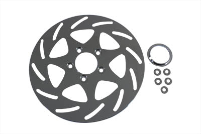 HARLEY 11-1/2 Zoll Scheibenbremse vorne oder hinten im Swirl-Stil passend für 1984-UP FXST, hinten 1986-UP FLST, hinten 1
