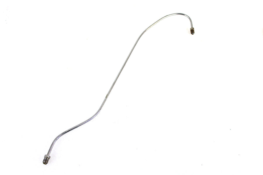 HARLEY Stahl-Bremsleitung hinten Chrom passend für 1970–1978 FLH,