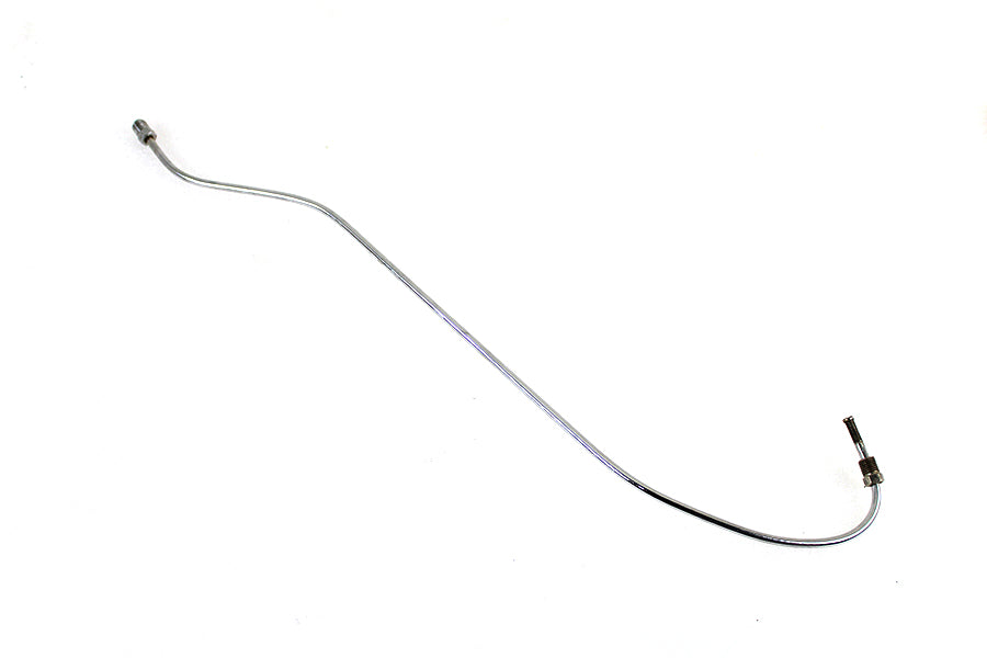 HARLEY Stahl-Bremsleitung hinten Chrom passend für 1970–1978 FLH,