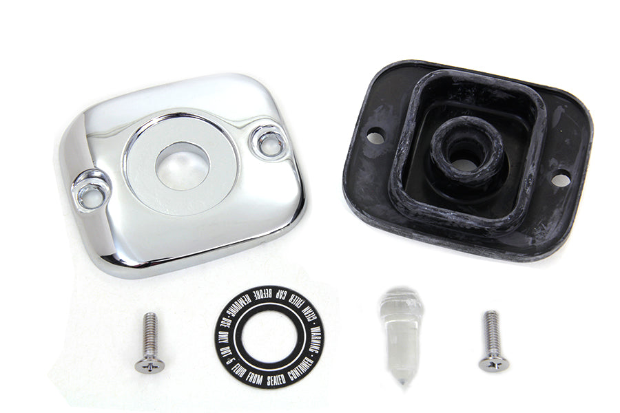HARLEY Abdeckung für vorderen Hauptbremszylinder, glänzend verchromt, passend für 1996-2004 FLT, 1996-2005 FXST, 1996-2005 F