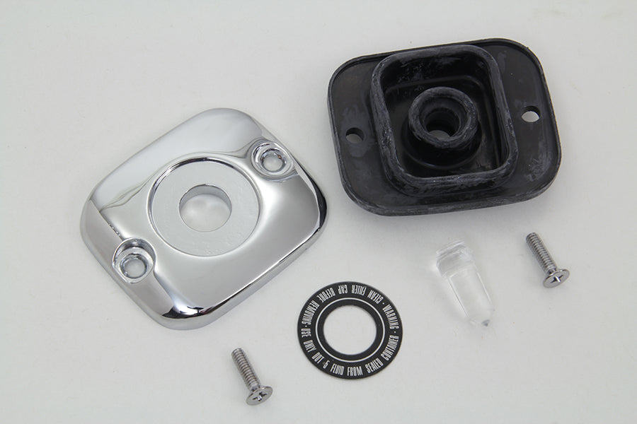 HARLEY Abdeckung für vorderen Hauptbremszylinder, glänzend verchromt, passend für 1996-2004 FLT, 1996-2005 FXST, 1996-2005 F