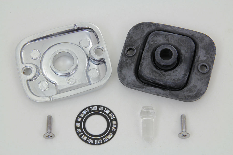 HARLEY Abdeckung für vorderen Hauptbremszylinder, glänzend verchromt, passend für 1996-2004 FLT, 1996-2005 FXST, 1996-2005 F