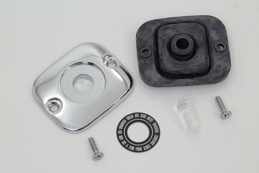 HARLEY Abdeckung für vorderen Hauptbremszylinder, glänzend verchromt, passend für 1996-2004 FLT, 1996-2005 FXST, 1996-2005 F