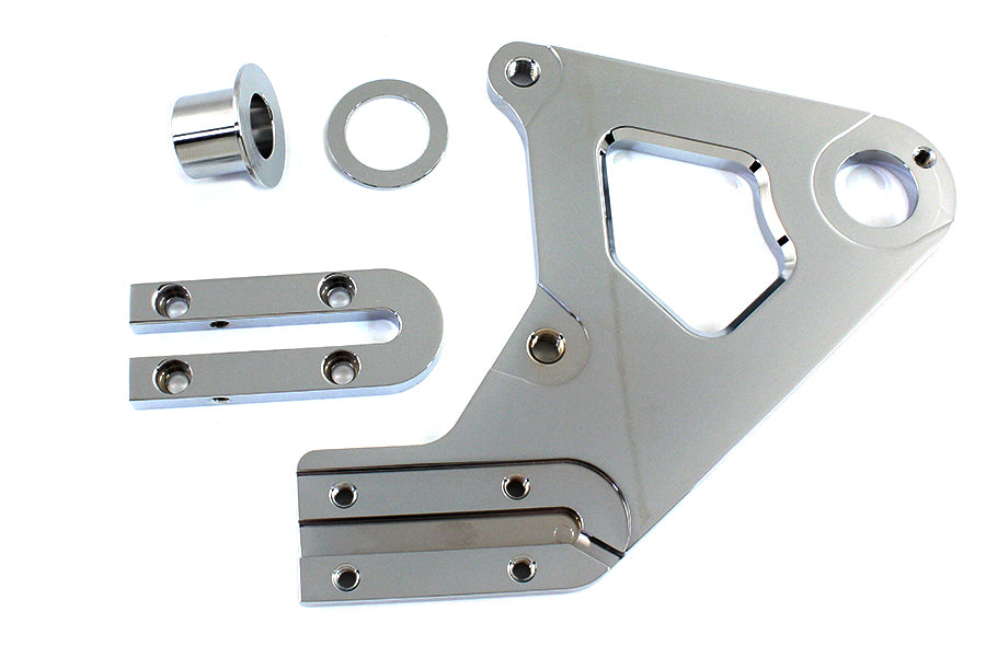 HARLEY Chrom Halterung für linken hinteren Bremssattel Passend für 1987-1999 FXST, 1987-1999 FLST,