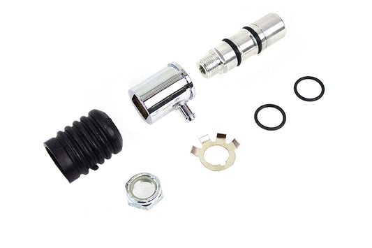 HARLEY Rear Remote Mount Master Cylinder Polished fits 1987-1999 FLST,   1987-1999 FLSTF,