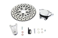 HARLEY Chrom Hinterrad 4 Kolben Bremssattel und 10 Zoll Scheibenkettenrad Passend für 0-  Custom, Anwendung für 3/4 o
