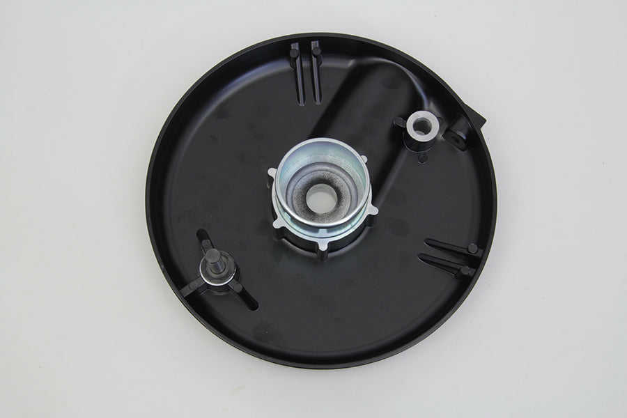 HARLEY Vorderradbremsankerplatte, rechte Seite, schwarz, passend für 1969–1971 FL,