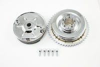 HARLEY Rear Mechanical Brake Drum Kit Chrome Fits 1937-1948 UL,   1936-1940 EL,   1941-1957 FL,