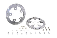 HARLEY Duro 11.8 inch Drilled Front Brake Disc Set Stainless Steel fits 2014-UP FLT, with 5 or 10 spoke cast wheel only