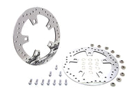 HARLEY Duro 11.8 inch Front Brake Disc Set Polished fits 2014-UP FLT, with 5 or 10 spoke cast wheel only