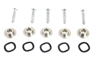 HARLEY Chrome Front Disc Hardware Kit fits 2009-UP FLT, with Enforcer or Impeller wheels