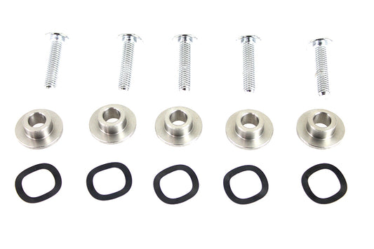 HARLEY Chrome Front Disc Hardware Kit fits 2009-UP FLT, with Enforcer or Impeller wheels