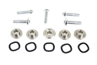 HARLEY Chrome Front Disc Hardware Kit fits 2009-UP FLT, with Enforcer or Impeller wheels