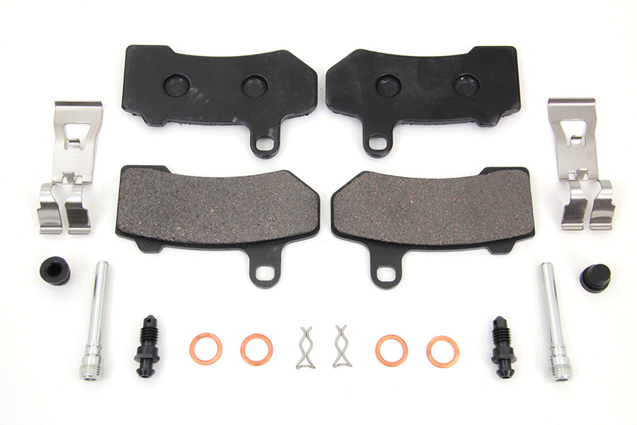HARLEY Duro Bremsbelagstiftsatz Zink Passend für 2008-UP FLHT, 2008-UP FLHR, 2008-UP FLHX, 2008-U