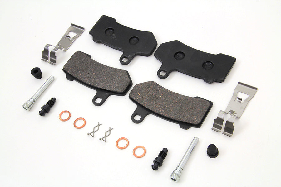 HARLEY Duro Bremsbelagstiftsatz Zink Passend für 2008-UP FLHT, 2008-UP FLHR, 2008-UP FLHX, 2008-U