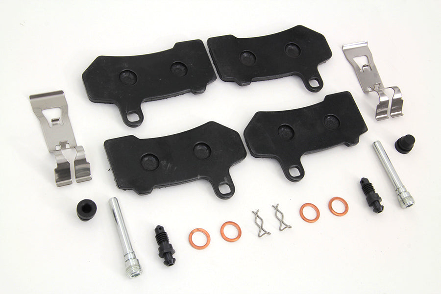HARLEY Duro Bremsbelagstiftsatz Zink Passend für 2008-UP FLHT, 2008-UP FLHR, 2008-UP FLHX, 2008-U