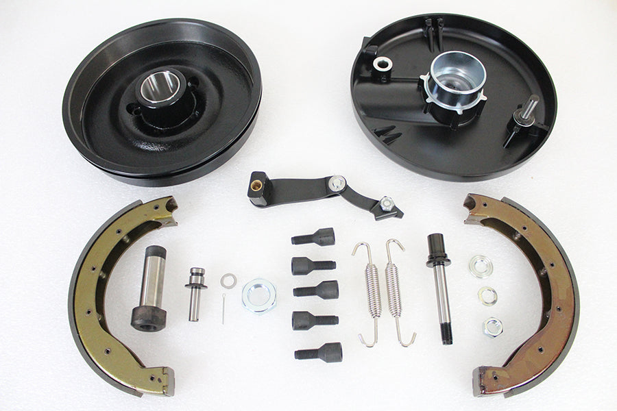 HARLEY Bremsankerplatten-Kit vorne schwarz passend für 1969-1971 FL,
