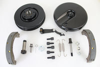 HARLEY Bremsankerplatten-Kit vorne schwarz passend für 1969-1971 FL,