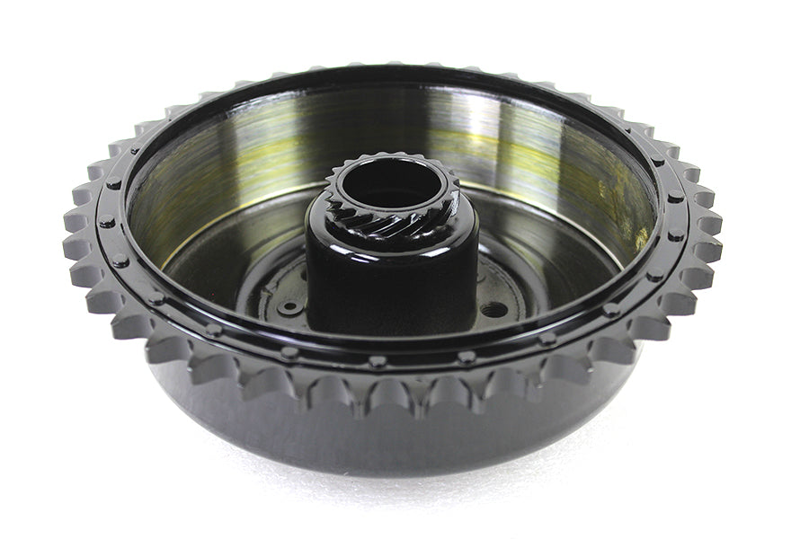 HARLEY Rear Brake Drum Black with Sprocket fits 1941-1952 WL,