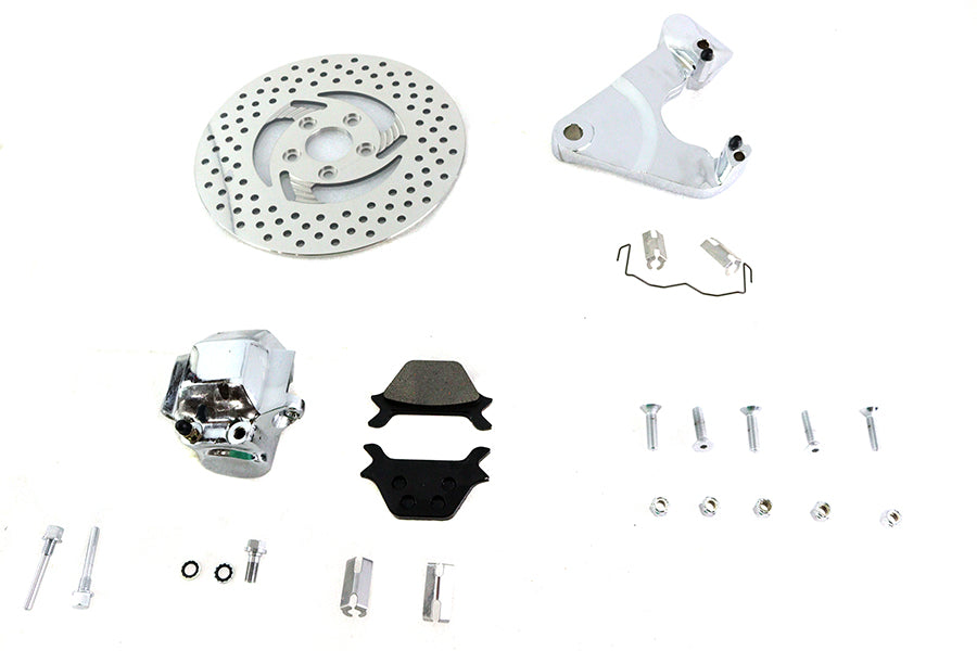 HARLEY FXR Hinterer 1-Kolben Bremssattel und 11,5 Zoll Scheibenkit Chrom Passend für 1987-1994 FXR,