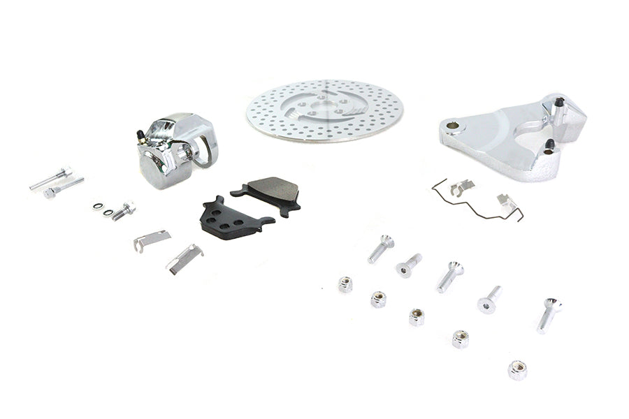 HARLEY FXR Hinterer 1-Kolben Bremssattel und 11,5 Zoll Scheibenkit Chrom Passend für 1987-1994 FXR,