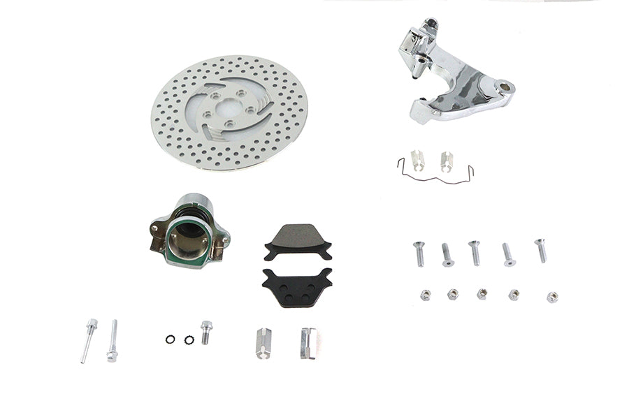 HARLEY FXR Hinterer 1-Kolben Bremssattel und 11,5 Zoll Scheibenkit Chrom Passend für 1987-1994 FXR,