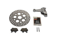 HARLEY Chrom-Hinterradbremssattel mit 4 Kolben und 11,5 Zoll Bremsscheiben-Kit, passend für 2000-2005 FXST, 2000-2005 FLST,