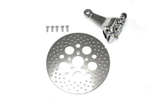 HARLEY Chrom Hinterrad 4 Kolben Bremssattel und 11-1/2 Zoll Bremsscheiben Kit Passt 2000-2003 XL,
