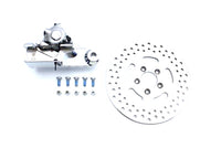 HARLEY Verchromter hinterer 4-Kolben-Bremssattel und 11,5-Zoll-Bremsscheiben-Kit, passend für 2004- XL,