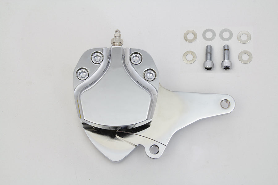 HARLEY Chrom Billet Vorn 2 Kolben Bremssattel mit Halterung Passend für 1984-1999 FXST,   1984-1999 XL,   1986