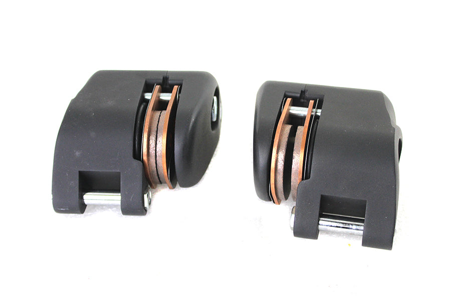 HARLEY Schwarzes vorderes 1-Kolben-Bremssattel-Set, passend für 1978-1983 FX, 1978-1983 XL, 1980-1983 FXWG, 1982-