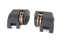 HARLEY Schwarzes vorderes 1-Kolben-Bremssattel-Set, passend für 1978-1983 FX, 1978-1983 XL, 1980-1983 FXWG, 1982-