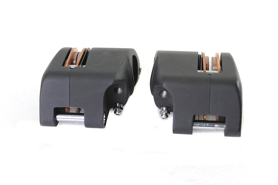HARLEY Schwarzes vorderes 1-Kolben-Bremssattel-Set, passend für 1978-1983 FX, 1978-1983 XL, 1980-1983 FXWG, 1982-