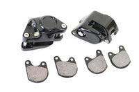 HARLEY Schwarzes Front-1-Kolben-Bremssattel-Set, passend für 1978-1983 FX, 1978-1983 XL, 1980-1983 FXWG, 1982-