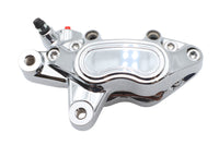 HARLEY Chrom Vorderseite 4 Kolben Bremszange links Passt für 2015-2025 FLST, 2015-2025 FXST,