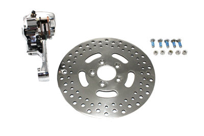 HARLEY Chrom Hinterrad-Einzelsattel und 11,5-Zoll-Scheibenkit passend für 2005–2007 XL,